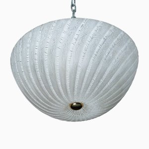 Plafonnier en Verre de Murano par Alfredo Barbini, Italie, 1980s