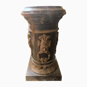 Bases de pedestal francesas de hierro fundido, años 20 a 40. Juego de 2