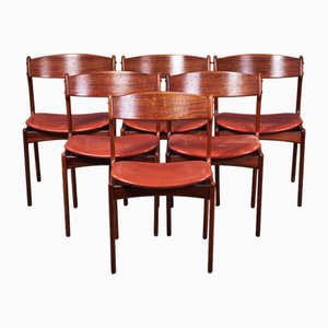 Chaises de Salle à Manger en Palissandre par Erik Buch, Danemark, 1960s, Set de 6