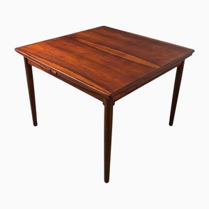 Danish Extendable Rosewood Dining Table with Integrated Leaves, Denmark, 1960s
