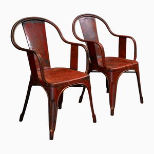 Chaises Modèle A de Tolix, 1930s, Set de 2