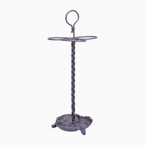 Art Nouveau Cast Iron and Wire Umbrella Stand, 1910s