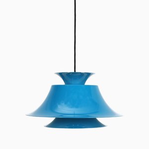 Lampada blu di Erik Balslev per Fog & Mørup, Danimarca, anni '70