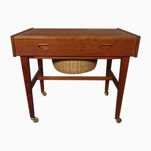 Danish Sewing Cart in Teak, 1960s