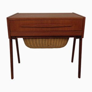 Dänischer Teak Nähkasten, 1960er