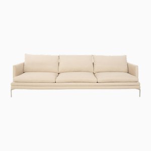 William 3-Seater Sofa in Cream Fabric from Zanotta