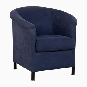 Poltrona Aura in tessuto blu scuro di Paolo Piva per Wittmann