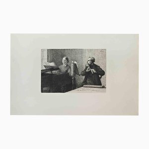 Henri Fantin-Latour, Un Morceau de Schumann, Etching, 1863