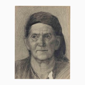 Svetlana Mihailova, Ritratto, Disegno a matita, anni '70