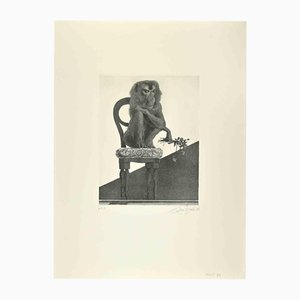 Leo Guida, The Monkey, Etching, 1972