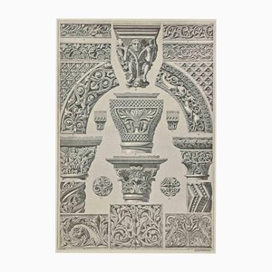 Karl Schaupert, Architecture et Sculpture Byzantine, Lithographie, 1898