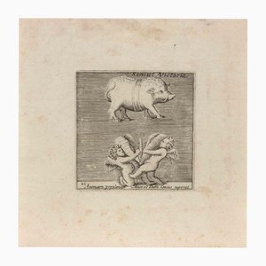 After Battista Franco, Sensus Victoria, Etching, 16th Century