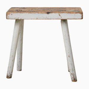 Antique Northern Swedish Stool in Pine