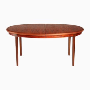 Tavolo da pranzo Mid-Century moderno allungabile in palissandro, Danimarca, anni '70