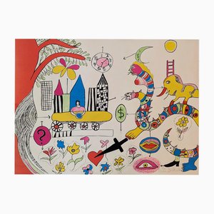 Niki De Saint Phalle, A Young Girl's Dream, 1972, Lithograph