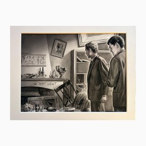 Charles Burki, The House That Waited Original Crime, 1965, Paper