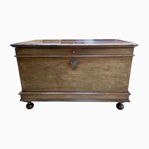 Antique Walnut Wedding Chest, 1700s