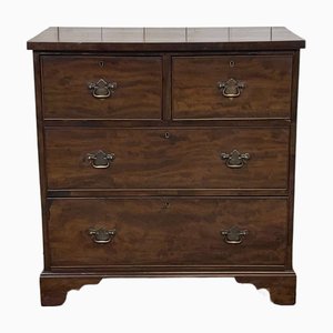 Small Georgian English Mahogany Chest of Drawers