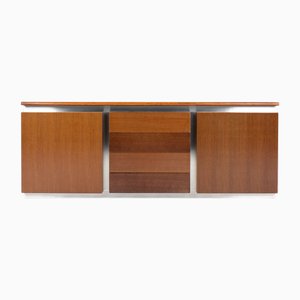 Sideboard in Stainless Steel and Rosewood by Ludovico Acerbis, 1970s