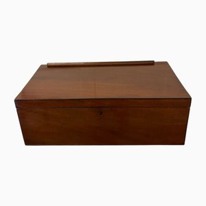 Antike George III Schreibbox aus Mahagoni, 1800er