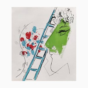 Marc Chagall, The Ladder, 1957, Litografia