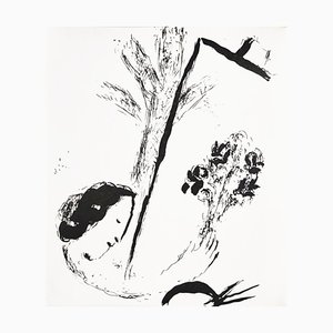 Marc Chagall, Flowers in the Hand, 1957, Litografia