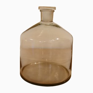 Blown Glass Bottle with Pharmacy Stopper, 1910s