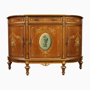 Credenza in legno dipinto e dorato, Italia, anni '70