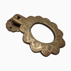 Vintage Oriental Brass Door Knocker, 1950s