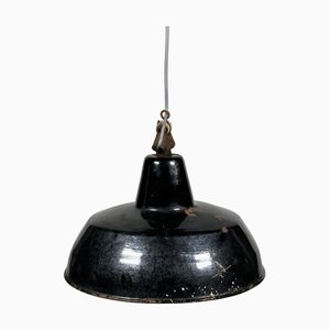 Vintage Bauhaus Pendant Lamp in Enamel and Metal, 1930s