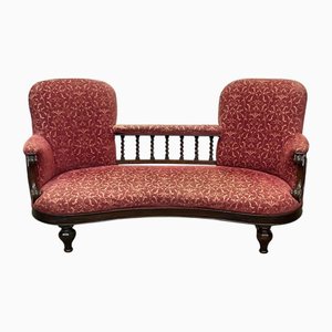 Antique English Mahogany Bench, 1800s