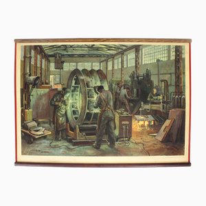 Czech Industrial Poster by Frantisek Bilek, 1950s