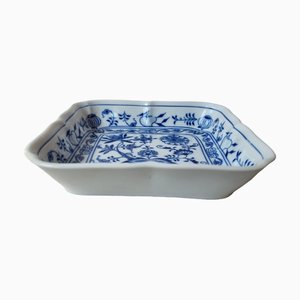 Cuenco vintage de porcelana con estampado de cebolla, años 40