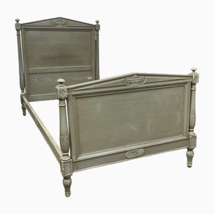 Lit Style Louis XVI en Bois Peint