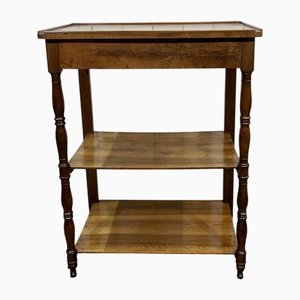 Antique Walnut Serving Trolley, 1800s