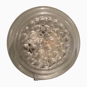 Wall Lamp in Bubbles Glass from Glashütte Limburg, 1970