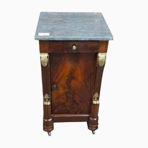 Empire Style Bedside Table in Mahogany, 1840