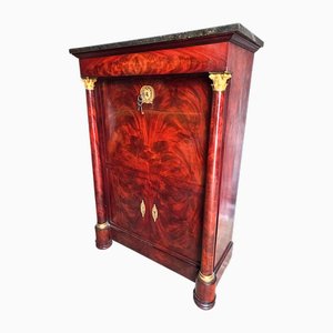Empire Secretaire in Corinthian Bronze Gilded with Mercury, 1810