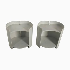 Mesitas de noche Gea curvadas de madera de K. Takahama para Simon, años 60. Juego de 2