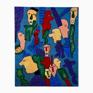 Jean Marie Gauthier, Large Painting Ordinary Mortals, 2007, Canvas & Paint
