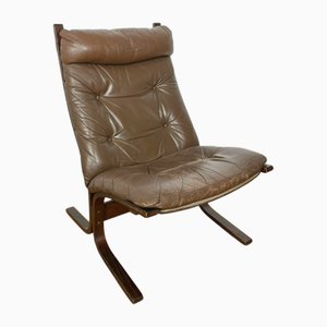 Sedia Siesta marrone di Ingmar Relling per Westnofa, anni '60