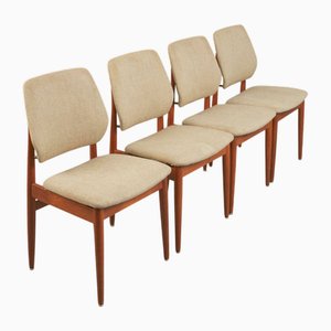 Deutsche Vintage Esszimmerstühle, 1960er, 4er Set