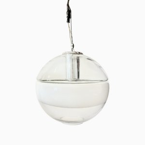 Lampada a sospensione in vetro di Murano di Sothis, anni '70