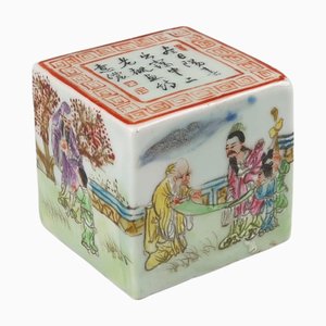 Sigillo antico in porcellana, Cina, fine XIX secolo