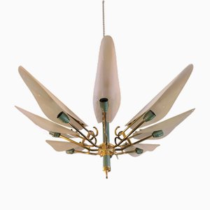 Lampadario Sputnik in vetro, anni '60