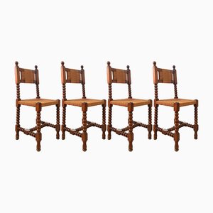 Chaises Baroque Castillan, 1900, Set de 4