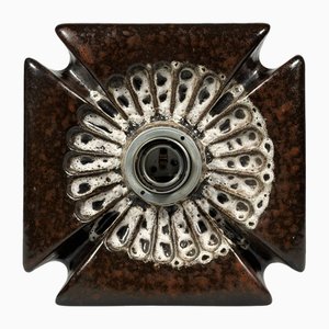 Mid-Century Space Age Ceramic Wall Sconce, 1960s-1970s