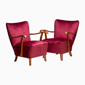 Art Deco Lounge Chairs, Czechoslovakia, 1977, Set of 2