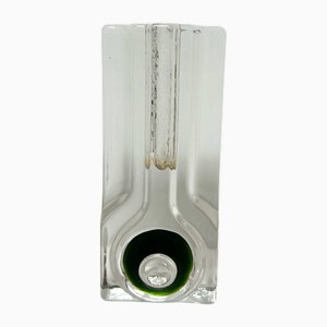 Vintage Glass Vase by H. Dusterhaus, 1970s