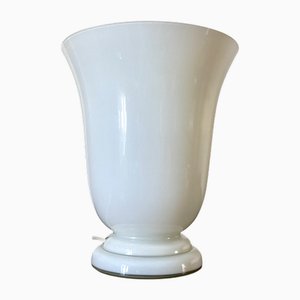 Lámpara de mesa Art Déco opalina, Francia, años 30